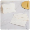Set 5 thiệp giấy trắng chữ ánh vàng sinh nhật cảm ơn mời quà tặng tinh tế 6