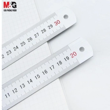 Set 5 thước nhôm M&G 20cm/30cm - Thước kỹ thuật hợp kim bền đẹp, chỉ 95.000₫