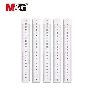 Set 5 thước nhôm M&G 20cm/30cm - Thước kỹ thuật hợp kim bền đẹp, chỉ 95.000₫