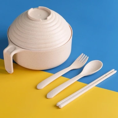 Set 5 tô úp mì lúa mạch đa màu - Bát ăn mì tôm an toàn, giá 34.999đ
