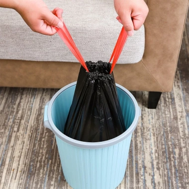 Set 5 túi đựng rác dùng một lần dây rút tiện lợi HT Shop DN296 giá ưu đãi 32.340 VND