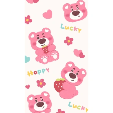 Set 5 Túi Giấy Mini Gấu Dâu 14x20cm - Nhiều Màu, Chất Lượng Tốt, Giá Ưu Đãi 10.000 VND