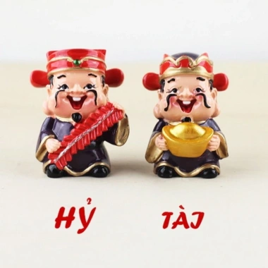 Set 5 Tượng Phong Thủy Thần Tài Phúc Lộc Thọ - Quà Tặng Tân Gia - 109.000₫