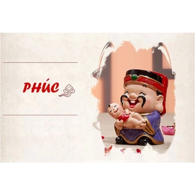 Set 5 Tượng Phong Thủy Thần Tài Phúc Lộc Thọ - Quà Tặng Tân Gia - 109.000₫