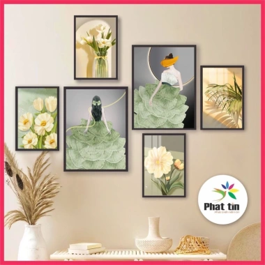 Set 50 ảnh dán tường 6 tranh cô gái thời trang cute, phòng ngủ, phòng khách 86.400₫ 2