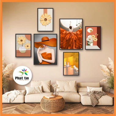 Set 50 ảnh dán tường 6 tranh cô gái thời trang cute, phòng ngủ, phòng khách 86.400₫ 9