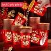 Set 50 Cốc Giấy Đỏ Tết 2.026 - Rộn Ràng Đón Xuân, Giá Chỉ 55.000 VNĐ, Giảm Đặc Biệt 2