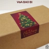 Set 50 decal dán nắp hộp Noel TE18 - Tem sticker Merry Christmas trang trí hộp quà tặng Giáng sinh 3