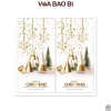 Set 50 decal dán nắp hộp Noel TE18 - Tem sticker Merry Christmas trang trí hộp quà tặng Giáng sinh 4