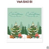 Set 50 decal dán nắp hộp Noel TE18 - Tem sticker Merry Christmas trang trí hộp quà tặng Giáng sinh 5