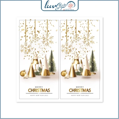 Set 50 decal Giáng sinh dán nắp hộp quà Noel, tem sticker Christmas, niêm phong, trang trí 10 Set 50 decal Giáng sinh dán nắp hộp quà Noel, tem sticker Christmas, niêm phong, trang trí 10