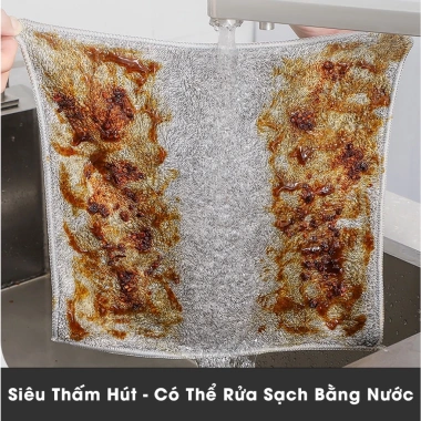 Set 50 khăn lau bếp đa năng sợi than tre - Siêu thấm hút, kháng khuẩn, 84.000 VND