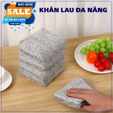 Set 50 Khăn lau bếp đa năng sợi than tre, siêu thấm hút, kháng khuẩn, giá 28.000 VND 3 Set 50 Khăn lau bếp đa năng sợi than tre, siêu thấm hút, kháng khuẩn, giá 28.000 VND 3