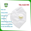 Set 50 khẩu trang N95 5 lớp van thở, chống bụi mịn PM2.5 - 169.000₫ 2