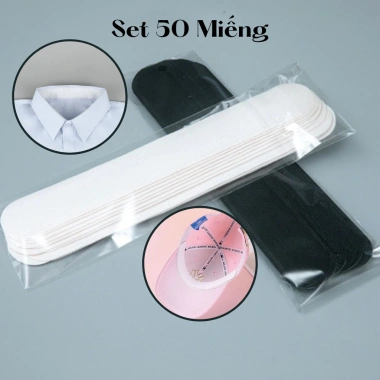 Set 50 miếng dán cổ áo sơ mi chống bẩn, thấm hút mồ hôi, khử mùi: Giá ưu đãi 29.380 VND
