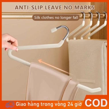 Set 50 móc treo quần inox chống trượt - Mở bên hông, giá ưu đãi 82.900₫