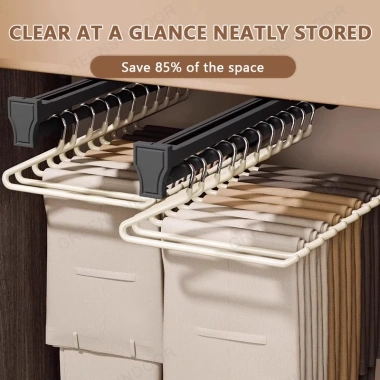Set 50 móc treo quần inox chống trượt - Mở bên hông, giá ưu đãi 82.900₫