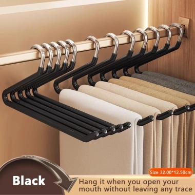Set 50 móc treo quần inox chống trượt - Mở bên hông, giá ưu đãi 82.900₫