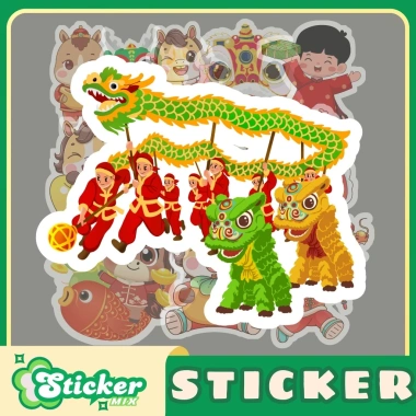 Set 50 sticker Tết Bính Ngọ 2.026, trang trí nhà, bao lì xì - Giá 19.000 VND