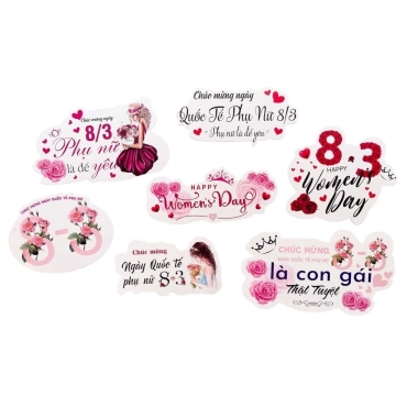 Set 50 tag banner trang trí lễ hội 8/3 20/10 20/11 Happy Birthday Valentine Tốt nghiệp - Giá ưu đãi 80.000 VND