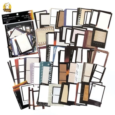 Set 50 tấm giấy nền thước phim – Frame khung ảnh cuộn film dán Bullet Journal, Scrapbook, giảm 20%