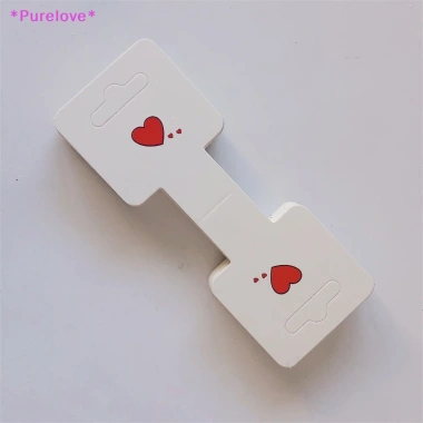 Set 50 Thẻ Treo Trưng Bày Vòng Cổ Vòng Tay Trái Tim Đơn Giản - Giá chỉ 36.630 VND 2