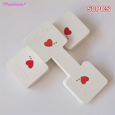 Set 50 Thẻ Treo Trưng Bày Vòng Cổ Vòng Tay Trái Tim Đơn Giản - Giá chỉ 36.630 VND 5