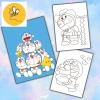 Set 50 Tờ Tranh Tô Màu Doraemon - Dành Cho Bé Tập Sáng Tạo, Dùng Màu Dạ, Sáp, Chì - Giá Ưu Đãi 15.900 VND 3