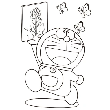 Set 50 Tờ Tranh Tô Màu Doraemon - Dành Cho Bé Tập Sáng Tạo, Dùng Màu Dạ, Sáp, Chì - Giá Ưu Đãi 15.900 VND 6