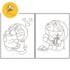Set 50 Trang Tô Màu Doraemon Dạ, Sáp, Chì cho Bé Tập Sáng Tạo, Giá chỉ 12.500₫ 9
