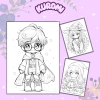 Set 50 tranh tô màu Chibi đa chủ đề cho bé trai, bé gái - Giá chỉ 25.000đ 2