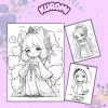Set 50 tranh tô màu Chibi đa chủ đề cho bé trai, bé gái - Giá chỉ 25.000đ 4