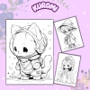 Set 50 tranh tô màu Chibi đa chủ đề cho bé trai, bé gái - Giá chỉ 25.000đ 6