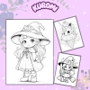 Set 50 tranh tô màu Chibi đa chủ đề cho bé trai, bé gái - Giá chỉ 25.000đ 7