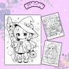 Set 50 tranh tô màu Chibi đa chủ đề cho bé trai, bé gái - Giá chỉ 25.000đ 9