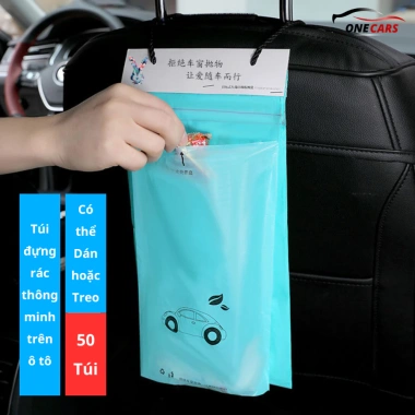 Set 50 Túi Đựng Rác Đa Năng Dùng Một Lần Gắn Lưng Ghế Xe Hơi - Tiện Dụng, Giá Chỉ 54.999đ