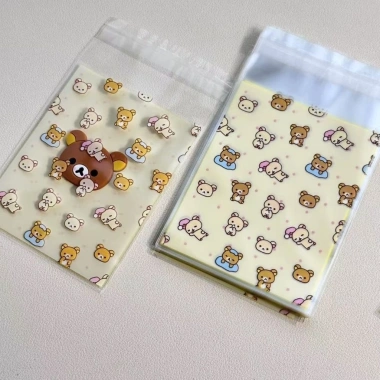 Set 50 Túi Tự Dính Rilakkuma Nhật Bản OPP Thẻ Nhỏ Dễ Thương, Túi Quà Sáng Tạo, Giá Ưu Đãi 46.860₫