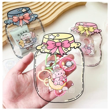 Set 50 túi zip mini cute họa tiết lọ ước - Túi đựng đồ cá nhân dễ thương, giá 79.000₫