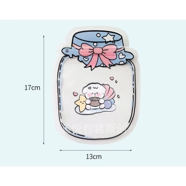 Set 50 túi zip mini cute họa tiết lọ ước - Túi đựng đồ cá nhân dễ thương, giá 79.000₫