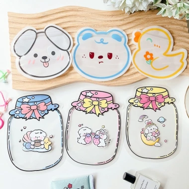 Set 50 túi zip mini cute họa tiết lọ ước - Túi đựng đồ cá nhân dễ thương, giá 79.000₫