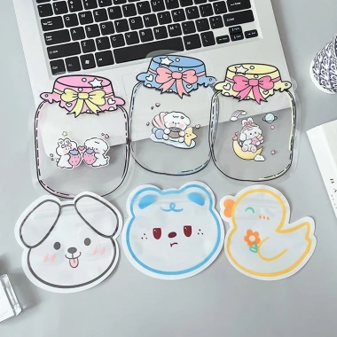 Set 50 túi zip mini cute họa tiết lọ ước - Túi đựng đồ cá nhân dễ thương, giá 79.000₫