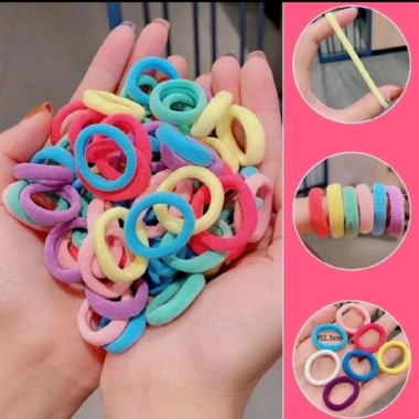 Sét 500 Chun Cột Tóc Trơn Nhiều Màu Dễ Thương - Giá Chỉ 38.000 VNĐ