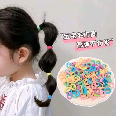 Sét 500 Chun Cột Tóc Trơn Nhiều Màu Dễ Thương - Giá Chỉ 38.000 VNĐ