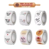 Set 500 nhãn dán Thank You Noel hình tròn hoạ tiết trái tim - Thiệp cảm ơn - VUA BAO BÌ giá ưu đãi 18.990 VND