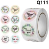 Set 500 nhãn dán Thank You Noel hình tròn hoạ tiết trái tim - Thiệp cảm ơn - VUA BAO BÌ giá ưu đãi 18.990 VND 6