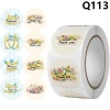 Set 500 nhãn dán Thank You Noel hình tròn hoạ tiết trái tim - Thiệp cảm ơn - VUA BAO BÌ giá ưu đãi 18.990 VND 7