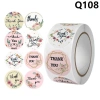 Set 500 nhãn dán Thank You Noel hình tròn hoạ tiết trái tim - Thiệp cảm ơn - VUA BAO BÌ giá ưu đãi 18.990 VND 8