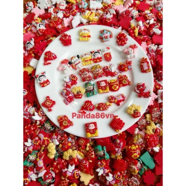 Set 50/100 Túi Mù Charm Tết + Keo Dán - Quà Tặng Trang Trí Dễ Thương, 53.200₫