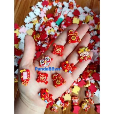 Set 50/100 Túi Mù Charm Tết + Keo Dán - Quà Tặng Trang Trí Dễ Thương, 53.200₫
