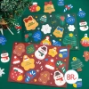 Set 5/3 Sticker Giấy Noel + Dây Treo - Miếng Dán Đáng Yêu Trang Trí Hộp Quà, Cây Thông Quán Cafe - Giá 15.000 VND